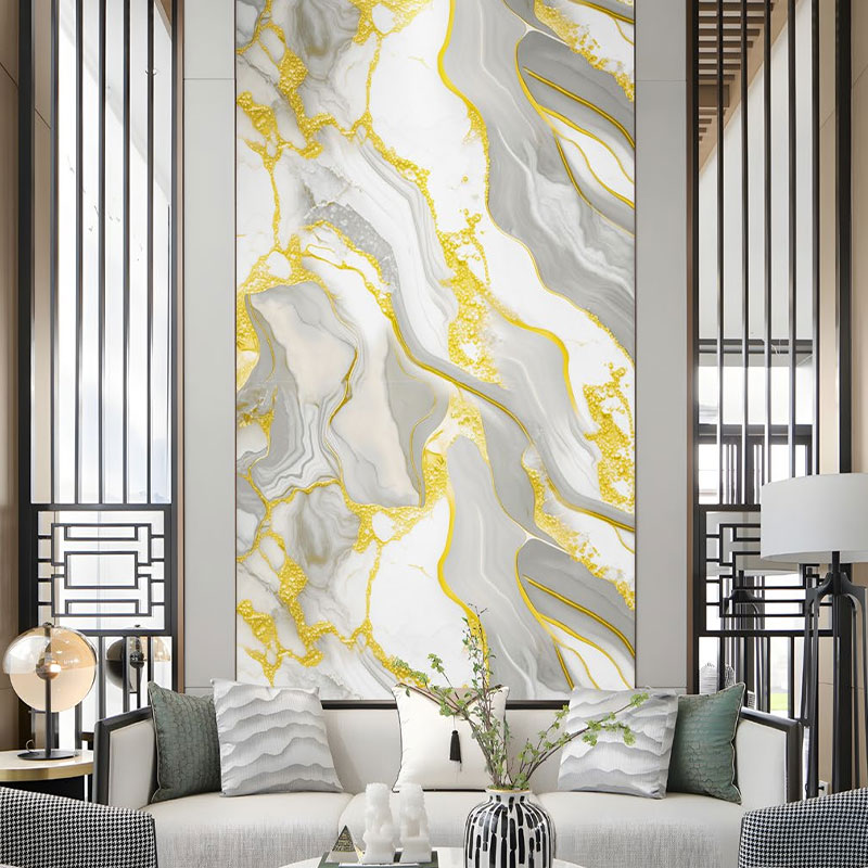 Auratum marmore muro obice